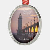 Manistee North Pierhead Light Ornament Aus Metall (Links)
