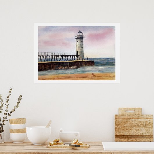 Manistee North Pierhead Light Poster (Küche)