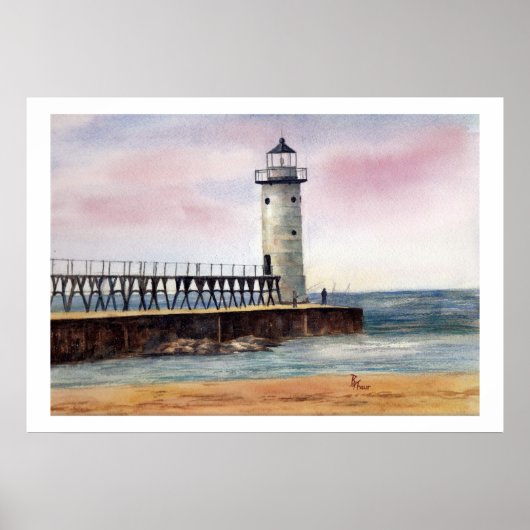 Manistee North Pierhead Light Poster (Vorne)