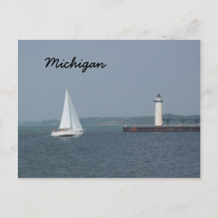 Manistee Pierhead Light Postkarte