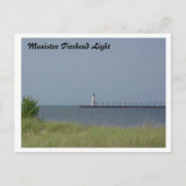 Manistee Pierhead Light Postkarte (Vorderseite)