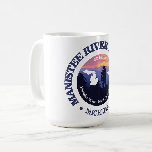 Manistee River Loop Trail (rd2) Kaffeetasse (Vorderseite Links)