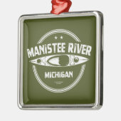 Manistee River, Michigan Ornament Aus Metall (Links)