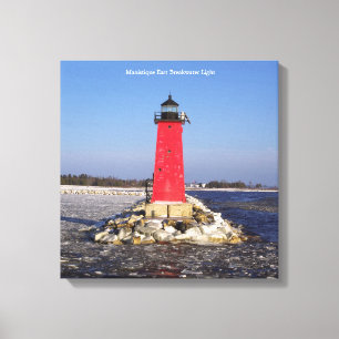 Manistique East Breakwater Light Leinwand