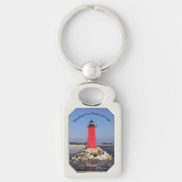 Manistique East Breakwater Light Metal Schlüsselke Schlüsselanhänger