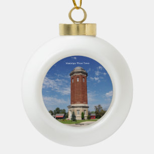 Manistique Wasserturmball oder Keramik Kugel-Ornament