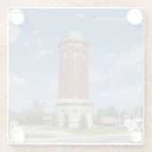 Manistique Water Tower Glas Untersetzer (Rückseite)