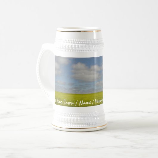 Manitoba Beer Mug Prairie Landscape Beer Glasses Bierglas (Vorderseite Links)