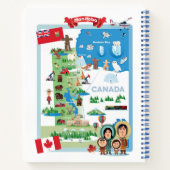 Manitoba Canada Cartoon Poster Notizblock (Rückseite)