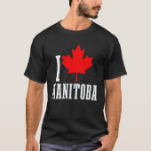Manitoba Canada Maple Leaf Canadian Flag Pride T-Shirt (Vorderseite)