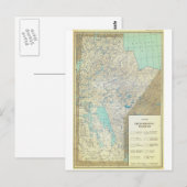 Manitoba Canada Physiographische Karte im Jahr 186 (Vorne/Hinten)