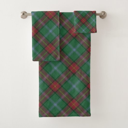 Manitoba Canada Provincial Tartan Badhandtuch Set (Insitu)