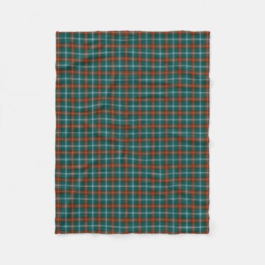Manitoba Canada Tartan Fleecedecke (Vorderseite)