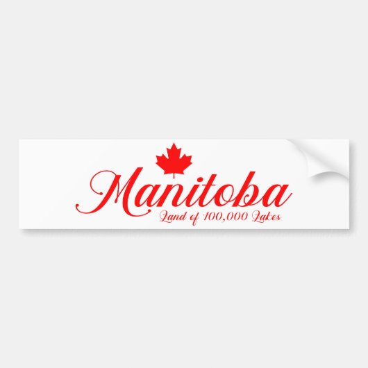 Manitoba (dekorativ) autoaufkleber (Vorne)