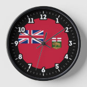 Manitoba-Flag Grafik-Dial Uhr (Vorderseite)