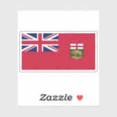 Manitoba Flag Graphic Aufkleber (Blatt)