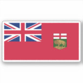Manitoba Flag Graphic Aufkleber (Vorderseite)
