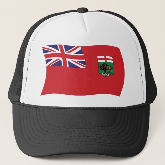 Manitoba Flag Hat Truckerkappe (Vorderseite)