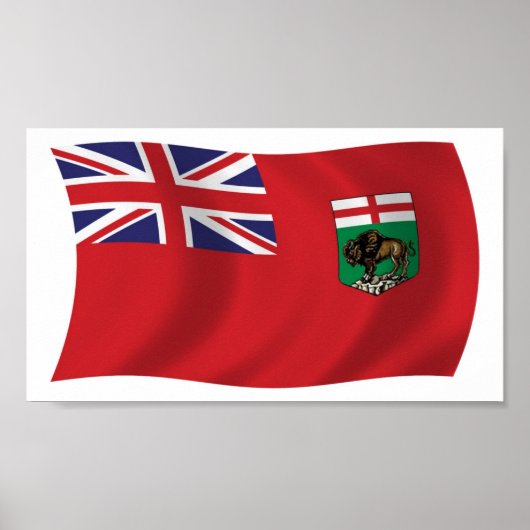 Manitoba Flag Poster Print (Vorne)