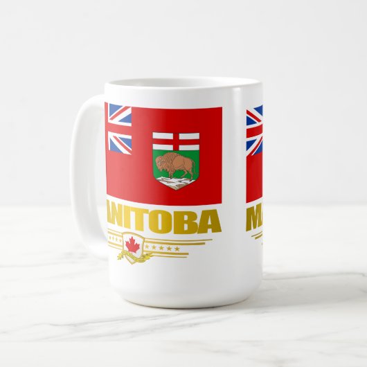Manitoba-Flagge Kaffeetasse (Vorderseite Links)