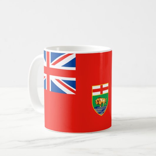 MANITOBA-Flagge Kaffeetasse (Vorderseite Links)