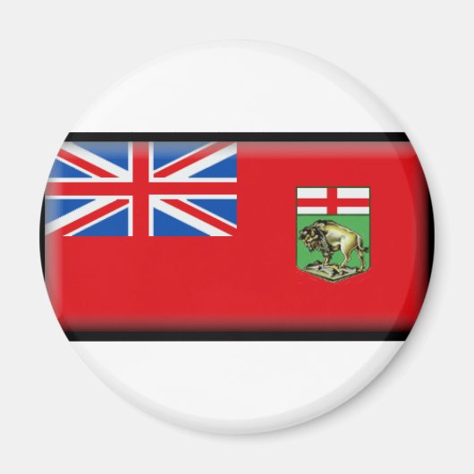 Manitoba-Flagge Magnet (Vorne)