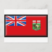 Manitoba-Flagge Postkarte (Vorderseite)