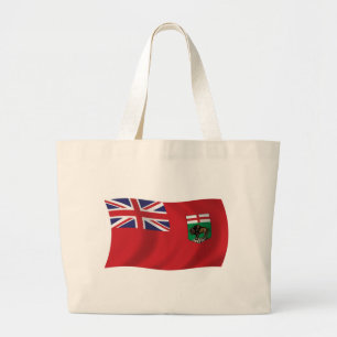 Manitoba-Flagge-Tragetasche Jumbo Stoffbeutel