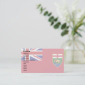 Manitoba-Flagge Visitenkarte (Stehend Vorderseite)