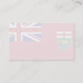 Manitoba-Flagge Visitenkarte (Rückseite)