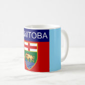 Manitoba-Flaggen-Tasse Kaffeetasse (VorderseiteRechts)