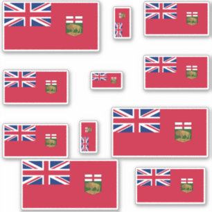 Manitoba Flags Graphic Aufkleber