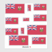 Manitoba Flags Graphic Aufkleber (Blatt)