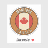 Manitoba Kanada Aufkleber (Blatt)