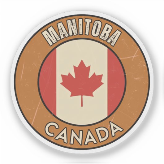 Manitoba Kanada Aufkleber (Vorderseite)