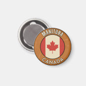 Manitoba Kanada Magnet (Vorderseite/Rückseite)