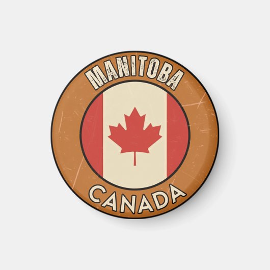 Manitoba Kanada Magnet (Vorne)