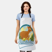 Manitoba Kanada Reise Logo Schürze (Getragen)