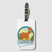 Manitoba Kanada Reiselogo Gepäckanhänger (Vorderseite Vertikal)