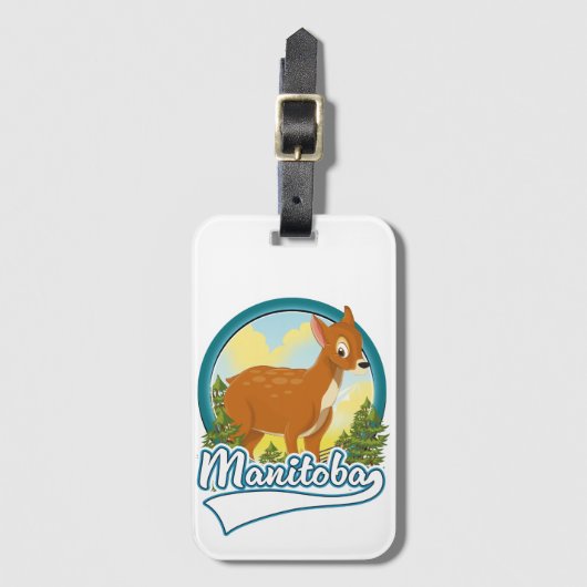 Manitoba Kanada Reiselogo Gepäckanhänger (Vorderseite Vertikal)