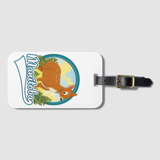 Manitoba Kanada Reiselogo Gepäckanhänger (Vorderseite (Horizontal))