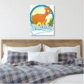 Manitoba Kanada Reiselogo Leinwanddruck (Insitu (Schlafzimmer))