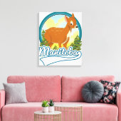 Manitoba Kanada Reiselogo Leinwanddruck (Insitu (Wohnzimmer))