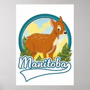 Manitoba Kanada Reiselogo Poster
