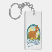 Manitoba Kanada Reiselogo Schlüsselanhänger (Vorderseite links)