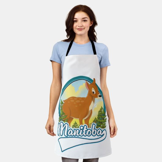 Manitoba Kanada Reiselogo Schürze (Getragen)