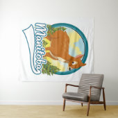 Manitoba Kanada Reiselogo Wandteppich (Beispiel (Horizontal))