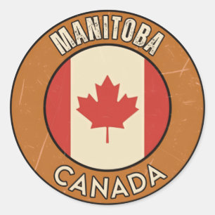 Manitoba Kanada Runder Aufkleber
