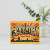 Manitoba Kanada Vintage Postkarte (Stehend Vorderseite)