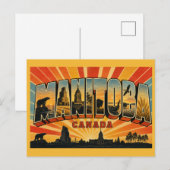 Manitoba Kanada Vintage Postkarte (Vorne/Hinten)